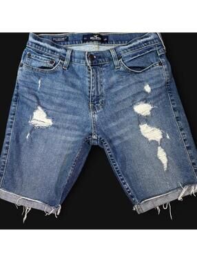 Hollister Co. Women's Blue and Navy Shorts